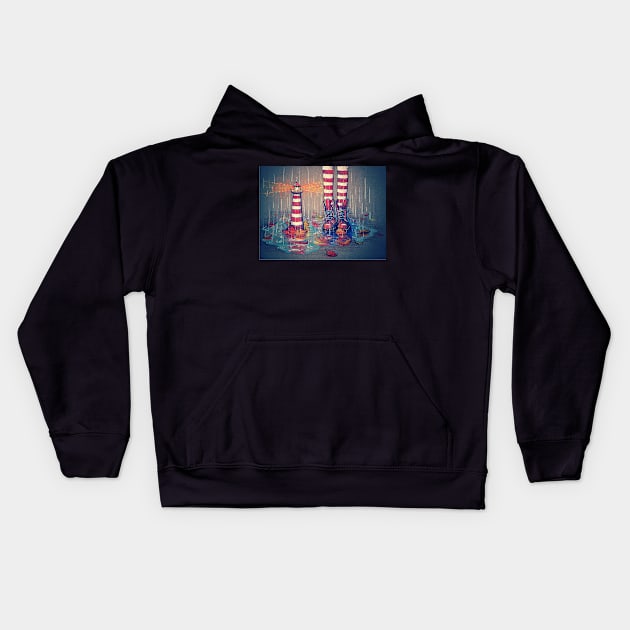 Lighthouse Kids Hoodie by illustore